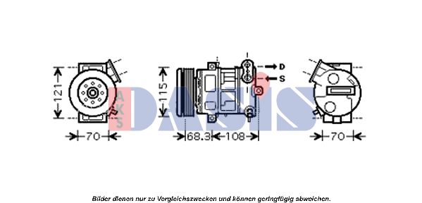 AKS DASIS Kompressori, ilmastointilaite 851554N